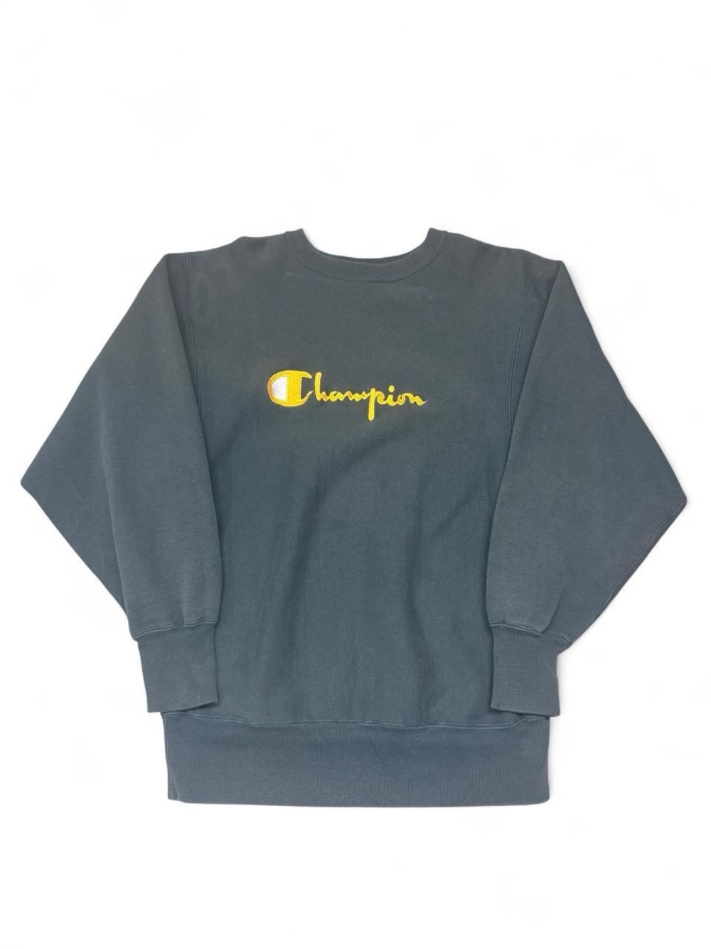 Vintage 90s champion reverse weave crewneck forest green made in USA XL mens